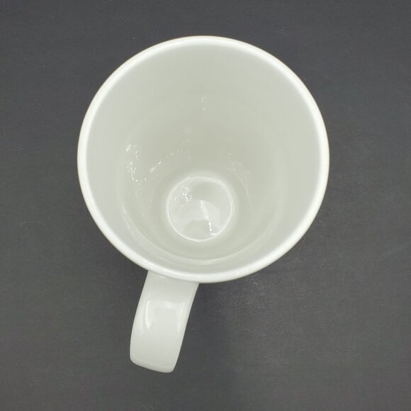 Alex Clark for Churchill Rooster Latte Mug Queen's Tall White Mug Chickens Dots - Picture 5 of 7